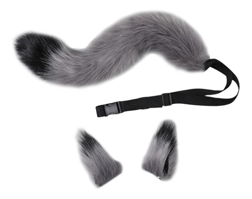 Fox Wolf Ears Tail Cosplay Set Para Disfraces De Halloween