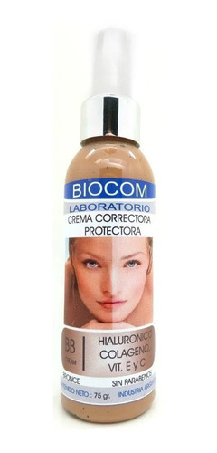 Crema Protectora Bb C/filtro Solar Bronce X 75 Gr - Biocom