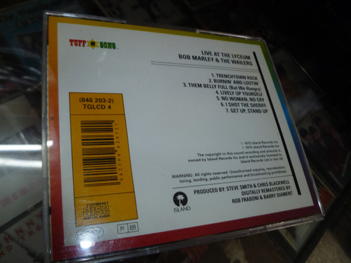 Bob Marley And The Wailers -live Cd -garantia Abbey Road
