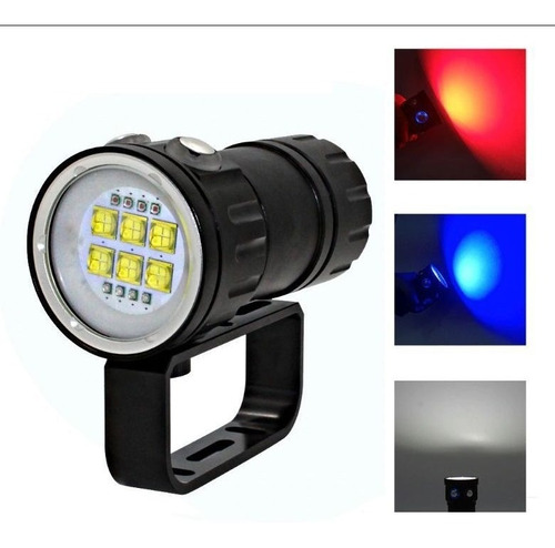 Linterna LED de buceo superfuerte | Fotografía con batería Gopro