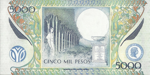 Colombia 5000 Pesos, 20 Febrero 2004