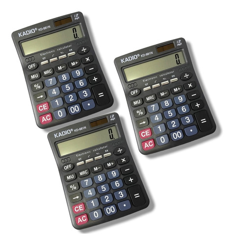 X3 Calculadora 12 Digitos Calculadora Kadio Calculadora 881n