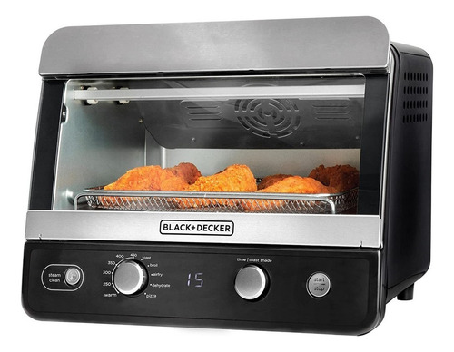 Horno Y Freidora Aire 2en1 Black+ Decker 8 Funciones 19 Lt