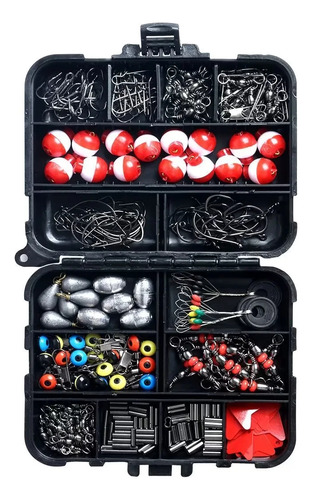 Kit De Accesorios De Pesca Con Anzuelos, Pesas, 273 Piezas