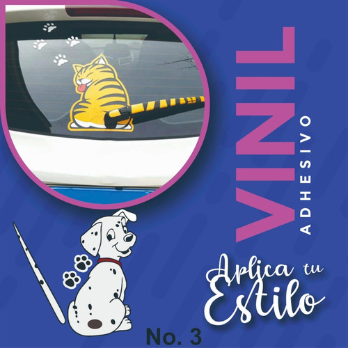 Stiker Para Automovil Mascota Gato O Perro