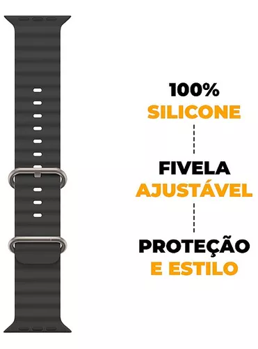 Pulseira para Apple Watch 49MM -Alpina Loop- Preta - Gshield