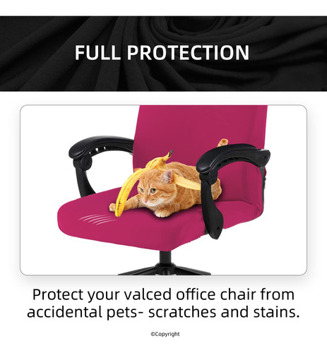 Funda Elástica Impermeable Para Silla De Oficina Negra