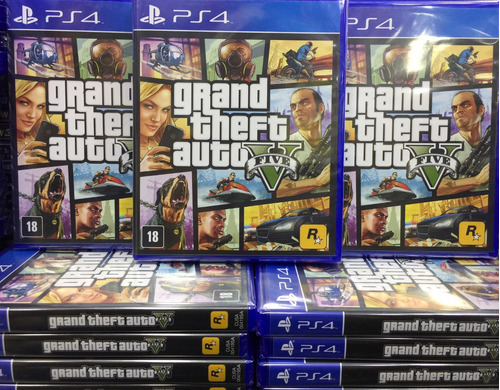 Gta 5 Ps4 Grand Theft Autoto V Mídia Física