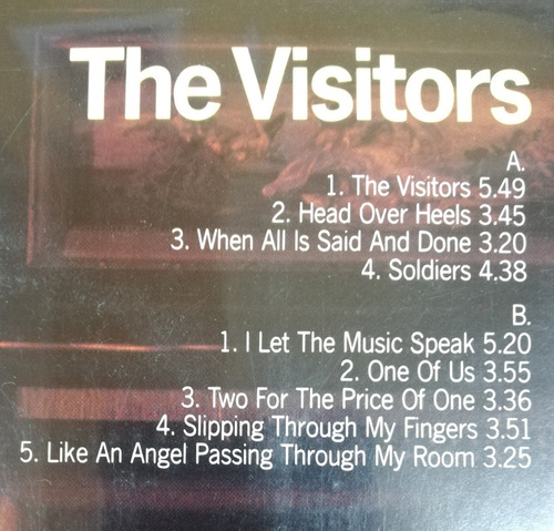 Vinilo Abba - The Visitors Edición Japonesa + Obi (Usado)