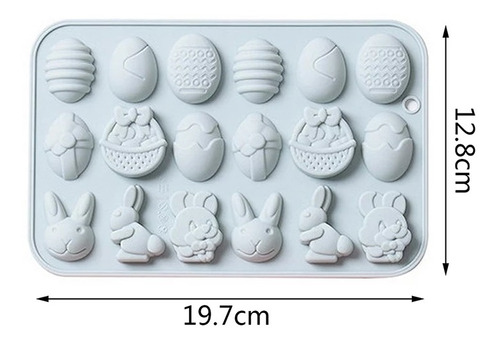 Moldes Silicona Huevos Y Conejos Pascua Pequeños