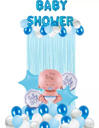 Kit De Decoración Baby Shower Niño Azul
