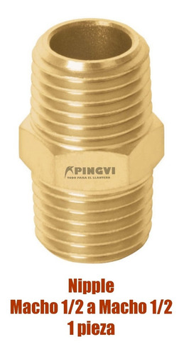 Nipple Bushing De Laton 1/2 Macho X 1/2 Macho Npt Reductor