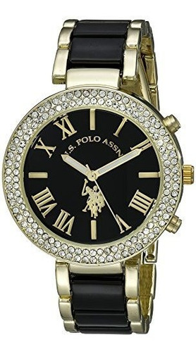 U.s. Polo Assn. Reloj De Dos Tonos Usc40061 Para Mujer