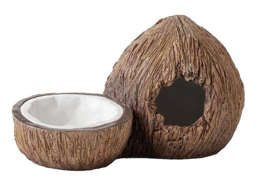 Exo Terra Coconut 2 En 1 Guarida Y Plató De Agua