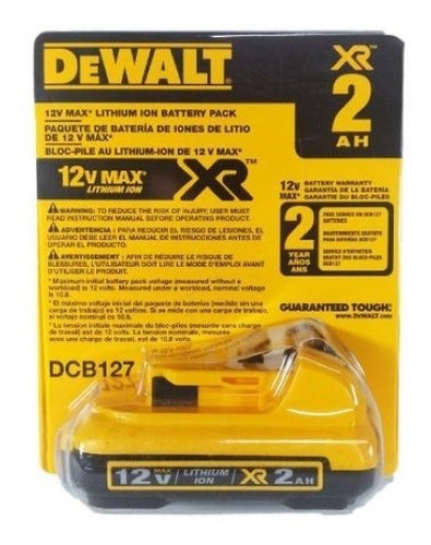 Imagem 4 de 4 de Bateria Para Furadeira 2.0ah Lithium Dcb127 12v Dewalt