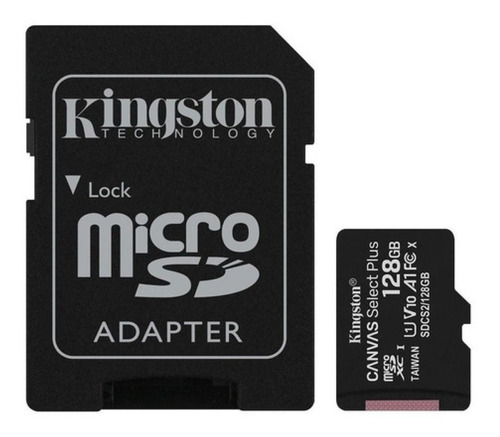 Imagen 1 de 4 de Tarjeta De Memoria Adaptador Microsdxc A Sd 128gb Kingston
