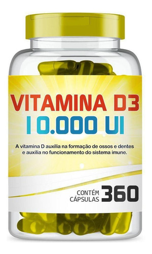 Suplemento en cápsula Extra Formulas Vitamina D3 10.000Ui