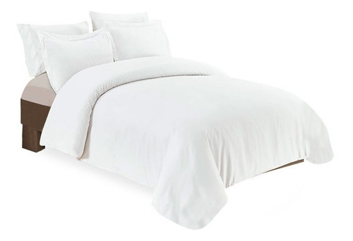 Funda Duvet Dues Queen Blanco, Microfibra Pack 6 Piezas
