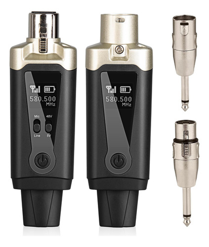 Transmisor Y Receptor Xlr Inalámbrico Uhf Con Alimentación F