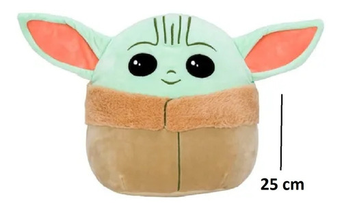 Imagen 3 de 5 de Peluches grogu Squishmallows 25cm star Wars Playking