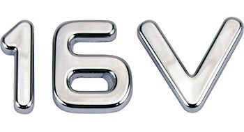 Emblema 16v 16v Fiat-lx 94 95 96 97 98 Marcon Nk-1313072