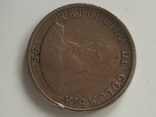 Escasa Moneda De Dos Pesos De Colombia Del Año 1981