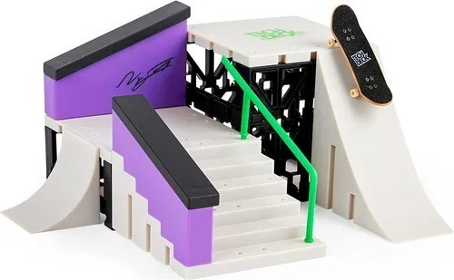 Imagen 4 de 8 de Tech Deck Nyjah Skatepark Para Dedos + Incluye Una Tabla M4e