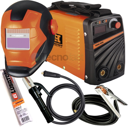 Soldadora Mma Inverter 220 Amp + Mascara + Electrodos 3.25mm