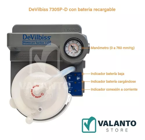 Aspirador de uso continuo ambulatorio / portátil con vacuómetro. N8V -  Aspiradores - Tratamiento Médico - Productos