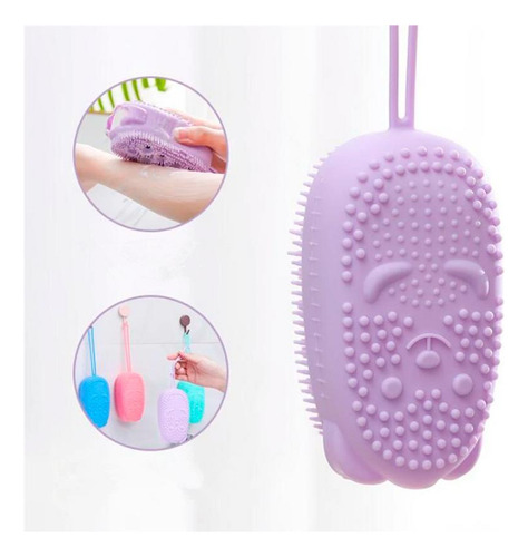 Esponja Silicone Massageadora Toque Suave Utensílio