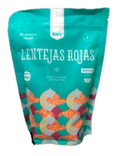 Lentejas Rojas 500gr -  Sin Piel - Suk