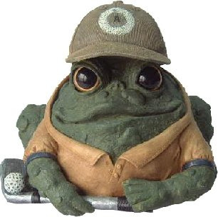 Homestyl Toad Hollow  Figura Decorativa Golfista Club Golf