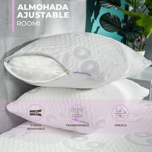 Colchón King Size Roomi Nomad + 2 Almohadas, Coomfi + Spray