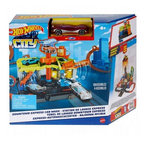 Hot Wheels City Autolavado De La Ciudad Incluye Vehículo