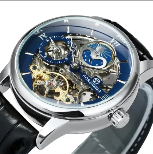 Reloj Forsining Autom tico Para Hombre Modelo Fs112 Blue Env o