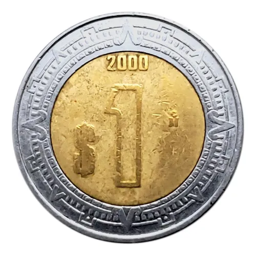 Moneda México 1 Peso 2000 Pieza 2702 (Usado)
