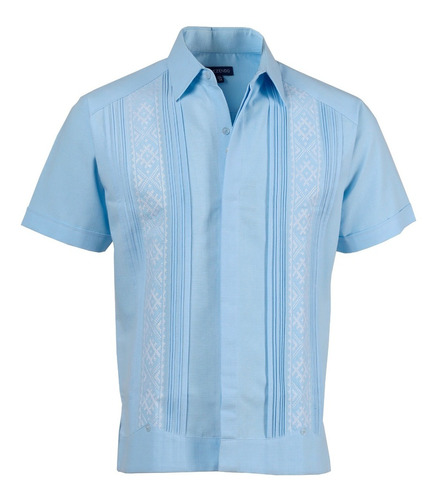 Guayabera Artesanal Con Bordado Yucateco Mod Chichimila 