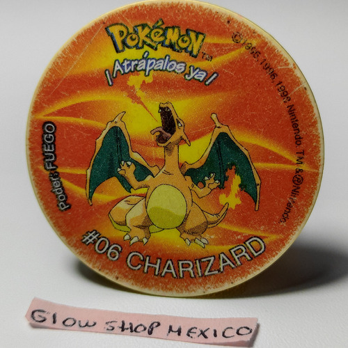 Tazo Pokémon 2 - Charizard #06 Estética 8 Sabritas México
