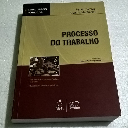 Livro Processo Do Trabalho - 10ª Edição - 2014