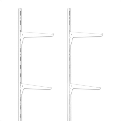 2x Trilho Cremalheira 1,5 Metro + 16x Suporte Trilho 35cm