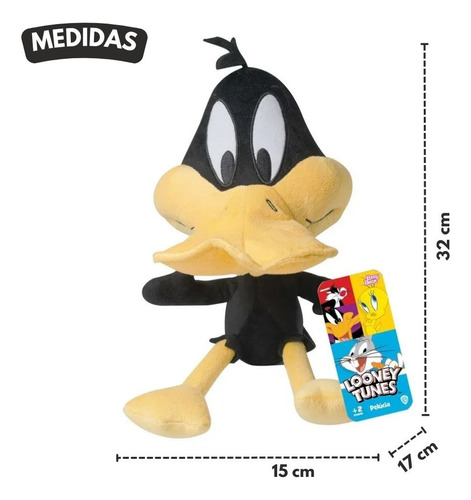 Pelúcia Brinquedo Boneco Patolino Wb 26cm Infantil Criança