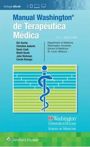 Ancha Manual Washington De Terapéutica Médica 37° Edición