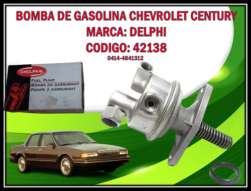 Bomba De Gasolina Mecanica Chevrolet Century Carburado 2.8