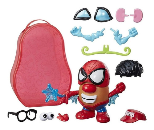 Mr. Potato Head - Maleta Cara De Papa Spider-man 22 Piezas 