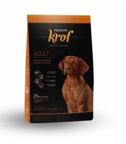 Alimento Premiun Krof Adulto X 15 Kg