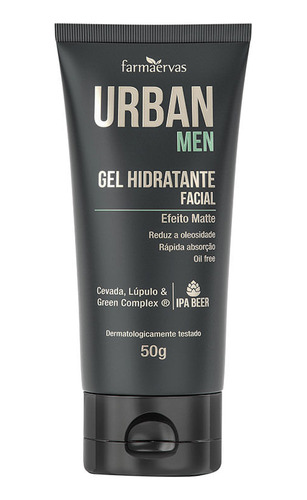 Urban Gel Hidratante Facial Urban Men 50 G