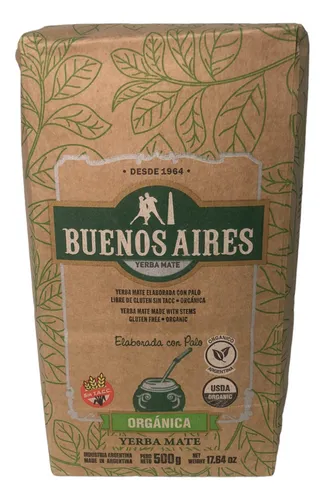 Yerba Buenos Aires Orgánica X 500g