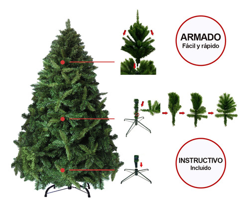 Arbol De Navidad Douglas De 2.10 Metros De Altura Artificial