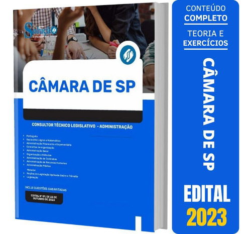 Apostila Câmara Sp 2023 Consultor Técnico Legislativo