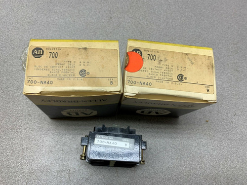 Lot Of 3 New Allen Contact Block 700-na40 Series B Zzb